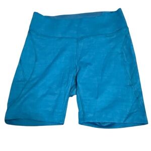 Outdoor Voices Tech Sweat Blue Bike Shorts Size M.
